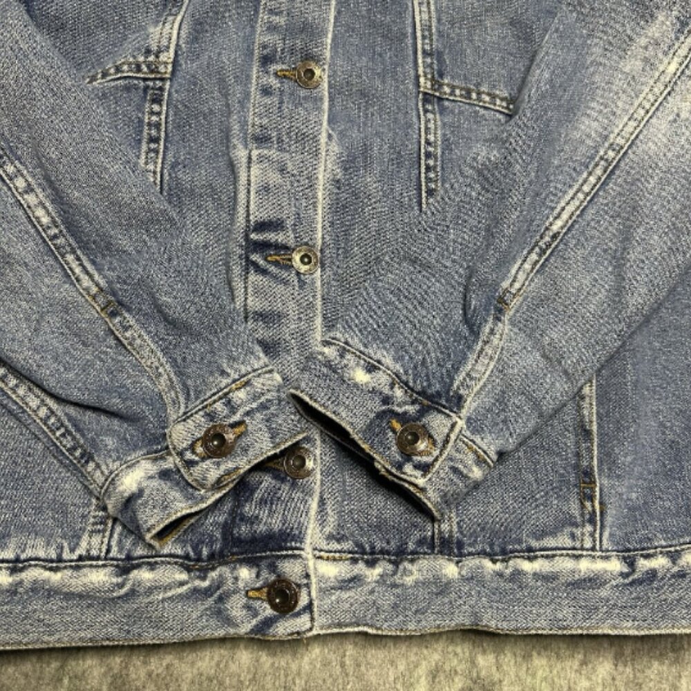 Free People We the Free Women’s Denim Jacket Indigo Blue 100% COTTON - Size M - Picture 6 of 14
